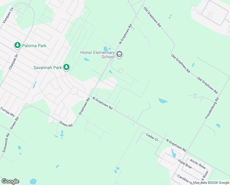 map of restaurants, bars, coffee shops, grocery stores, and more near 3354 North Graytown Road in Converse