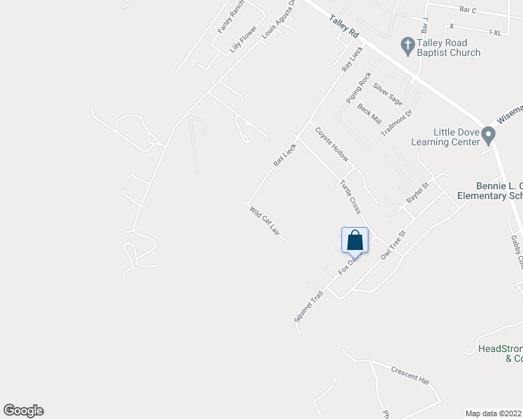 map of restaurants, bars, coffee shops, grocery stores, and more near 14011 Wild Cat Lair in San Antonio