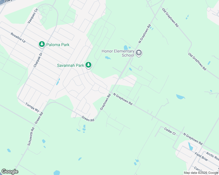 map of restaurants, bars, coffee shops, grocery stores, and more near 3141 North Graytown Road in Converse
