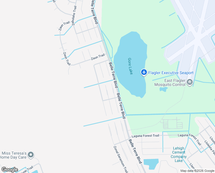 map of restaurants, bars, coffee shops, grocery stores, and more near 14 Ziegler Place in Palm Coast