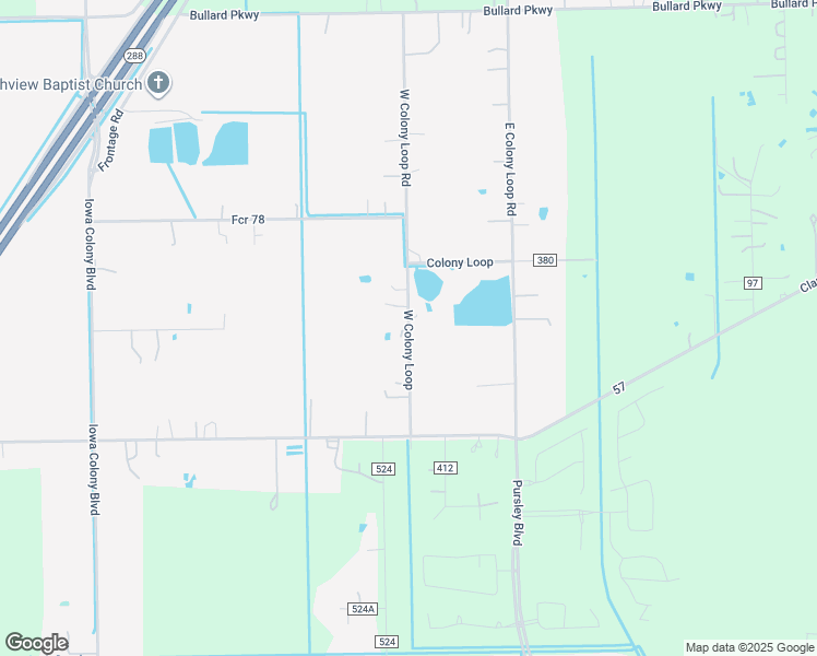 map of restaurants, bars, coffee shops, grocery stores, and more near 8713 County Road 79 in Rosharon