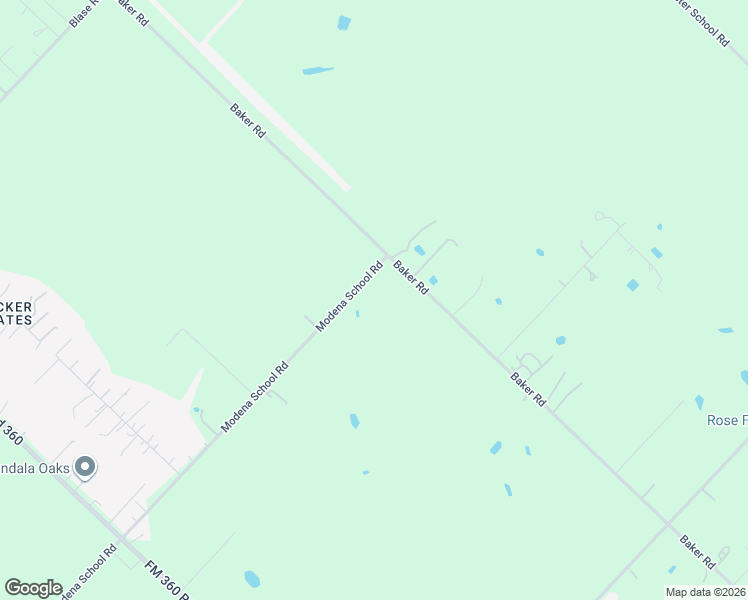 map of restaurants, bars, coffee shops, grocery stores, and more near 4021 Baker Road in Needville