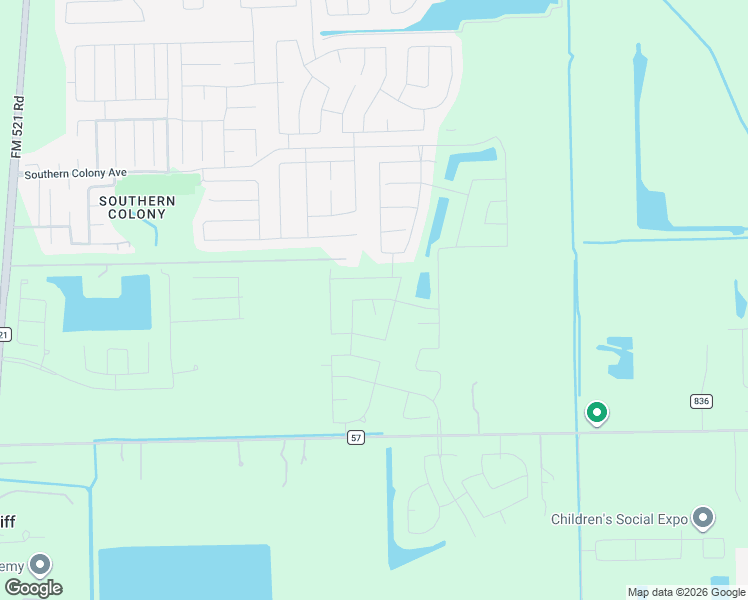map of restaurants, bars, coffee shops, grocery stores, and more near 1715 County Road 57 in Rosharon