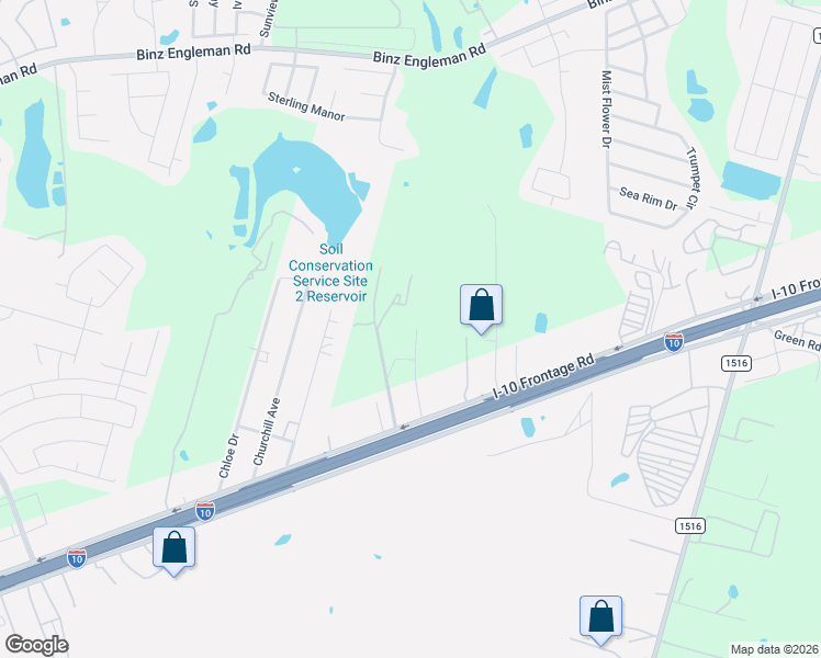 map of restaurants, bars, coffee shops, grocery stores, and more near 8147 Interstate 10 in Converse