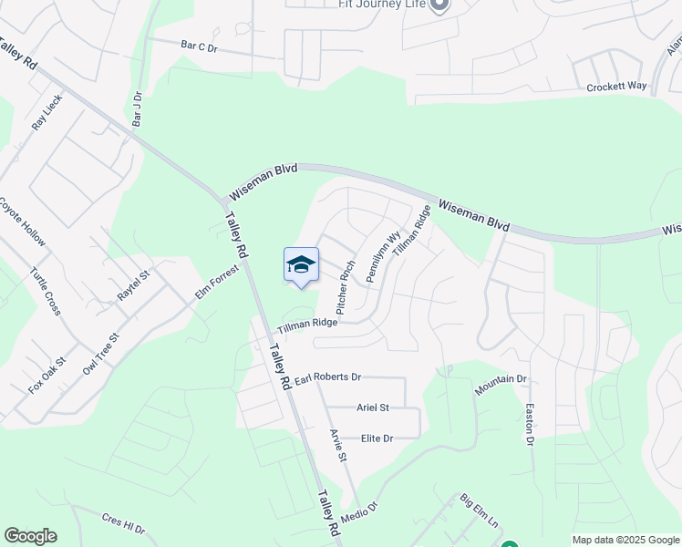 map of restaurants, bars, coffee shops, grocery stores, and more near 12104 Icon Ridge in San Antonio