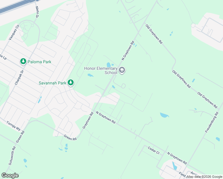 map of restaurants, bars, coffee shops, grocery stores, and more near 3218 North Graytown Road in Converse