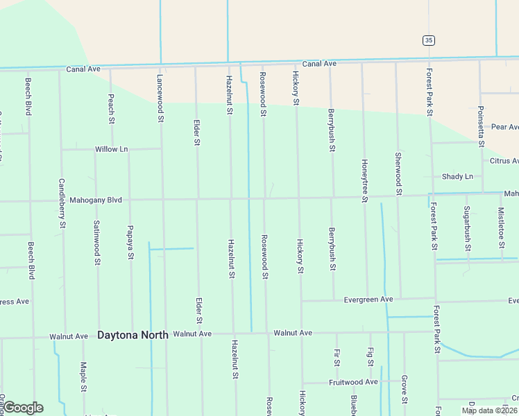 map of restaurants, bars, coffee shops, grocery stores, and more near 4664 Mahogany Boulevard in Bunnell