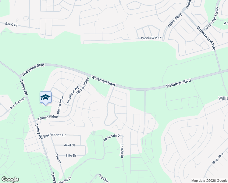 map of restaurants, bars, coffee shops, grocery stores, and more near 12654 Dragonfly Lane in San Antonio