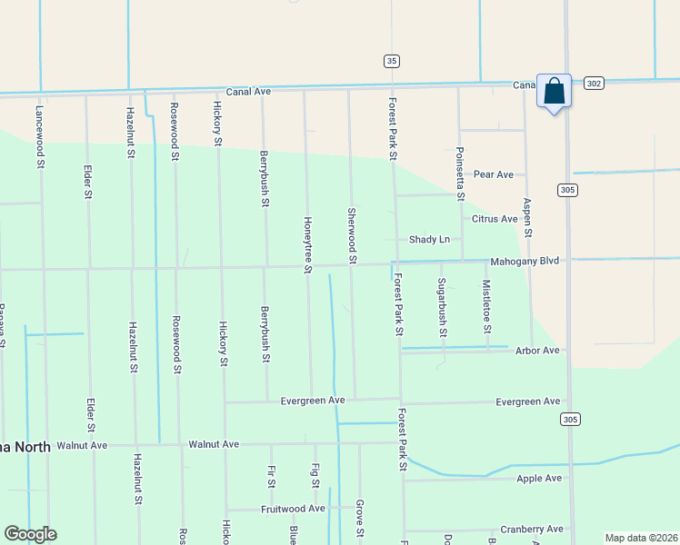 map of restaurants, bars, coffee shops, grocery stores, and more near 1476 Sherwood Street in Bunnell