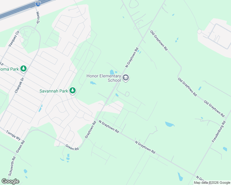 map of restaurants, bars, coffee shops, grocery stores, and more near 3354-3580 North Graytown Road in Converse