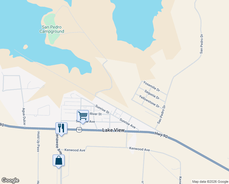 map of restaurants, bars, coffee shops, grocery stores, and more near in Lake View