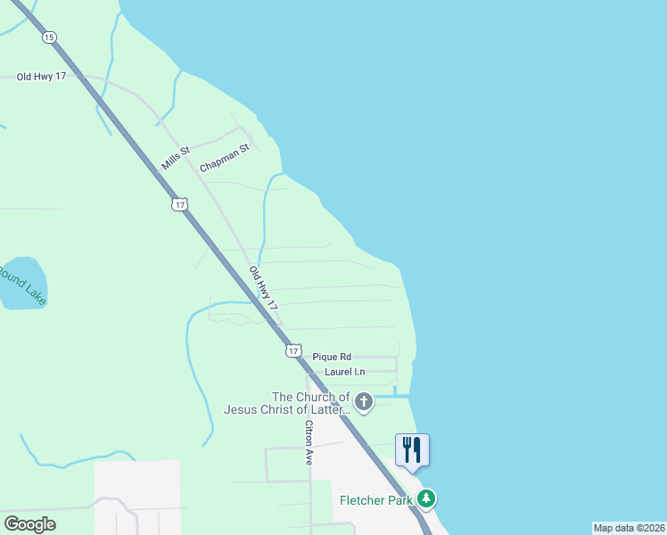 map of restaurants, bars, coffee shops, grocery stores, and more near 137 Crestbreeze Manor in Crescent City