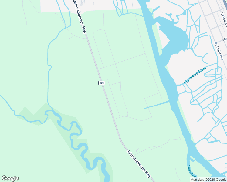 map of restaurants, bars, coffee shops, grocery stores, and more near 1690 County Road 201 in Flagler Beach