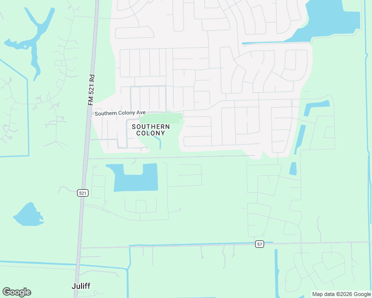 map of restaurants, bars, coffee shops, grocery stores, and more near 614 Autumn Flats Way in Rosharon