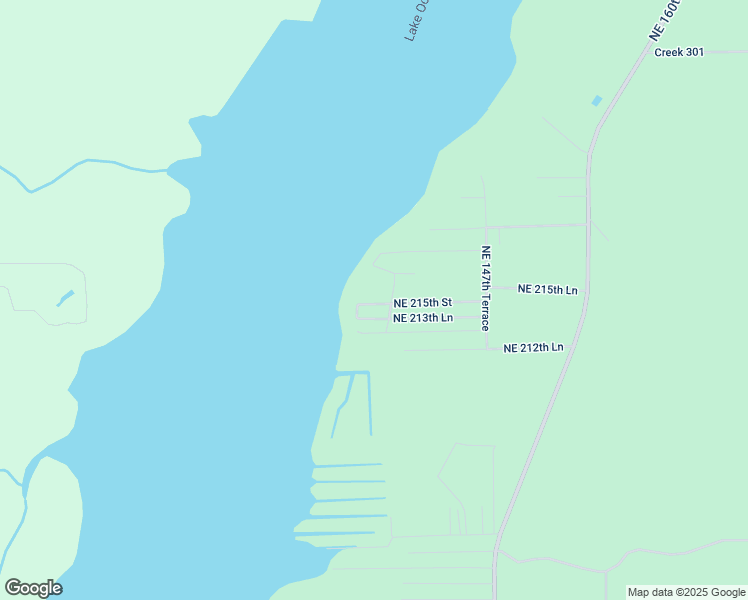 map of restaurants, bars, coffee shops, grocery stores, and more near 14511 Northeast 213th Lane in Fort McCoy