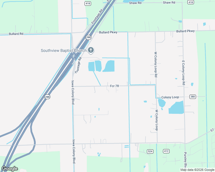 map of restaurants, bars, coffee shops, grocery stores, and more near 4102 Fcr 78 in Rosharon