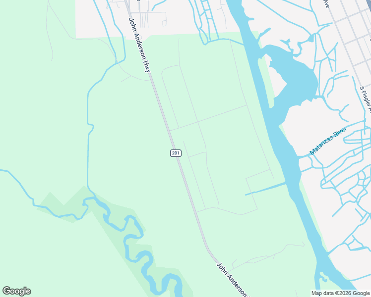 map of restaurants, bars, coffee shops, grocery stores, and more near 65 Ribera Drive in Flagler Beach