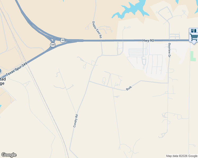 map of restaurants, bars, coffee shops, grocery stores, and more near 724 Burk Road in Del Rio