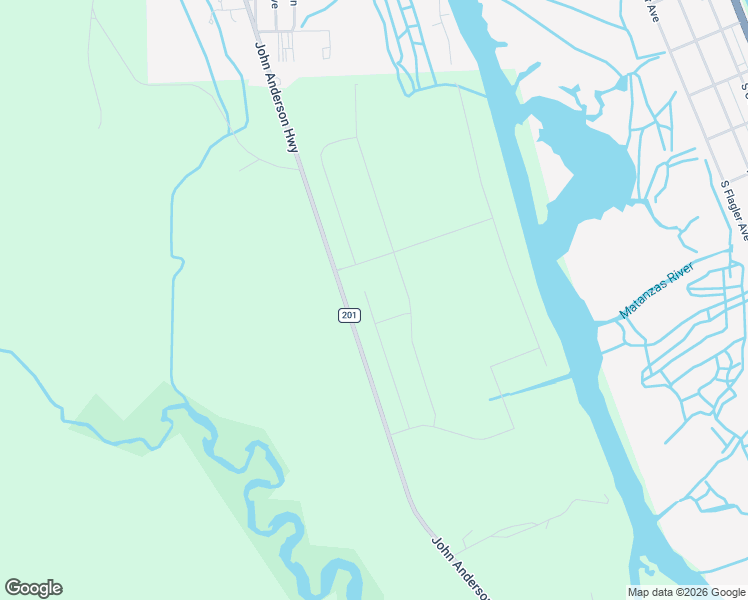 map of restaurants, bars, coffee shops, grocery stores, and more near 711-1799 John Anderson Highway in Flagler Beach