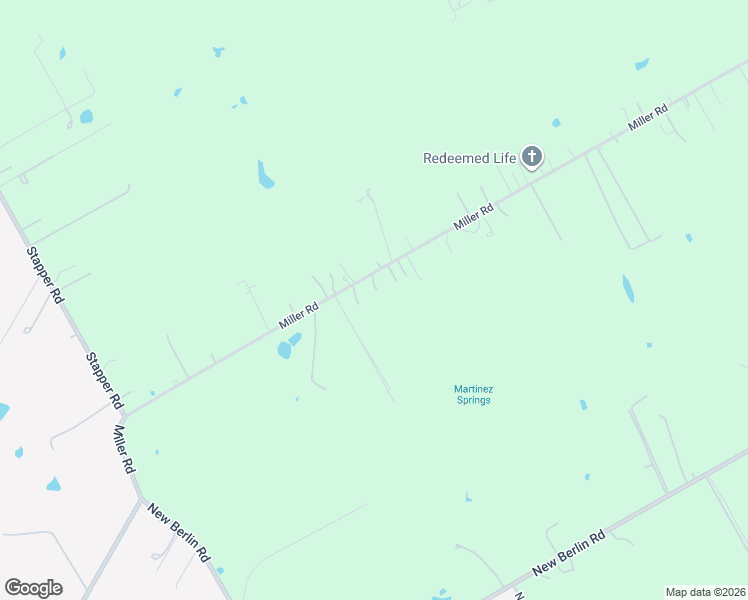 map of restaurants, bars, coffee shops, grocery stores, and more near 15188 Miller Road in Saint Hedwig