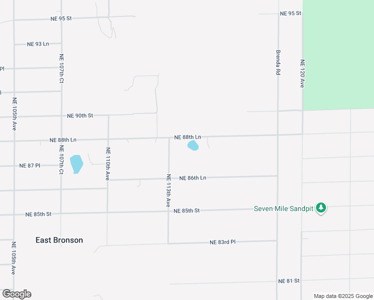 map of restaurants, bars, coffee shops, grocery stores, and more near 11450 Northeast 88th Lane in Bronson