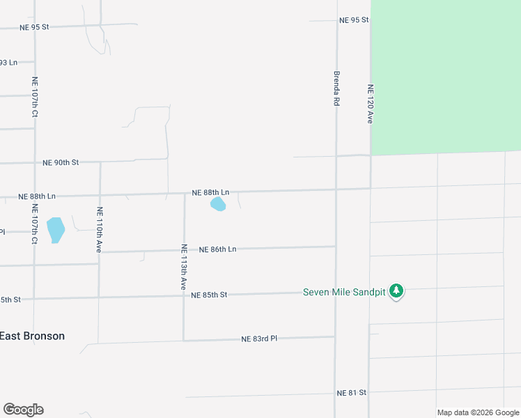 map of restaurants, bars, coffee shops, grocery stores, and more near 11650 Northeast 88th Lane in Bronson
