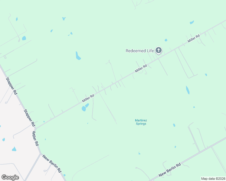 map of restaurants, bars, coffee shops, grocery stores, and more near 15260 Miller Road in Saint Hedwig