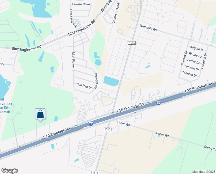 map of restaurants, bars, coffee shops, grocery stores, and more near 8600 Key South Way in Converse