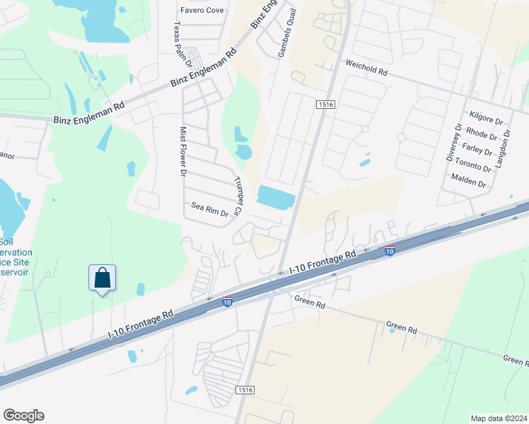 map of restaurants, bars, coffee shops, grocery stores, and more near 8600 Key South Way in Converse