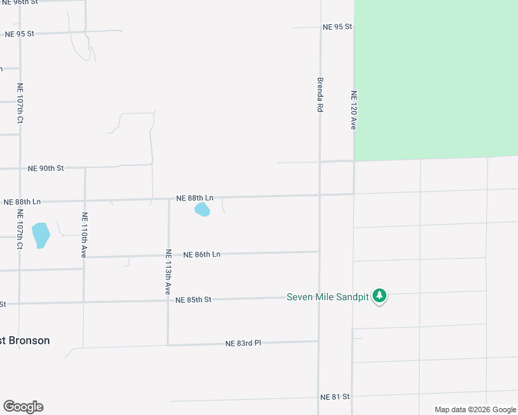 map of restaurants, bars, coffee shops, grocery stores, and more near 11650 Northeast 88th Lane in Bronson