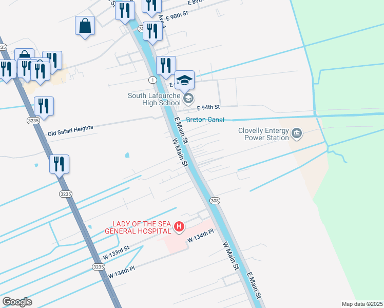 map of restaurants, bars, coffee shops, grocery stores, and more near 234 West 126th Street in Cut Off