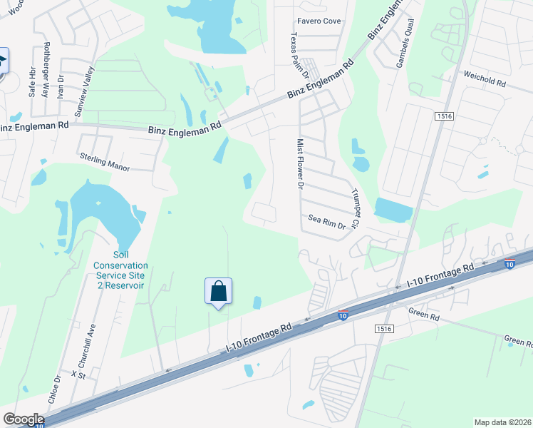 map of restaurants, bars, coffee shops, grocery stores, and more near 8124 Chasemont Court in Converse