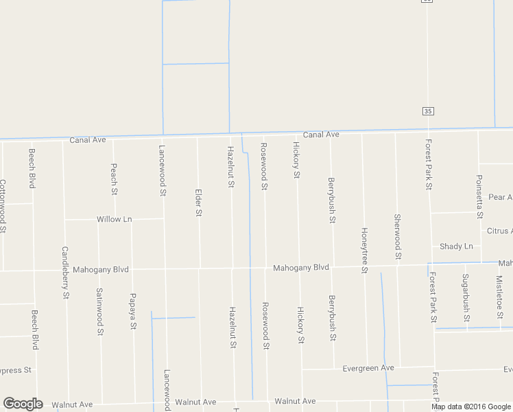 map of restaurants, bars, coffee shops, grocery stores, and more near 1258 Rosewood Street in Bunnell