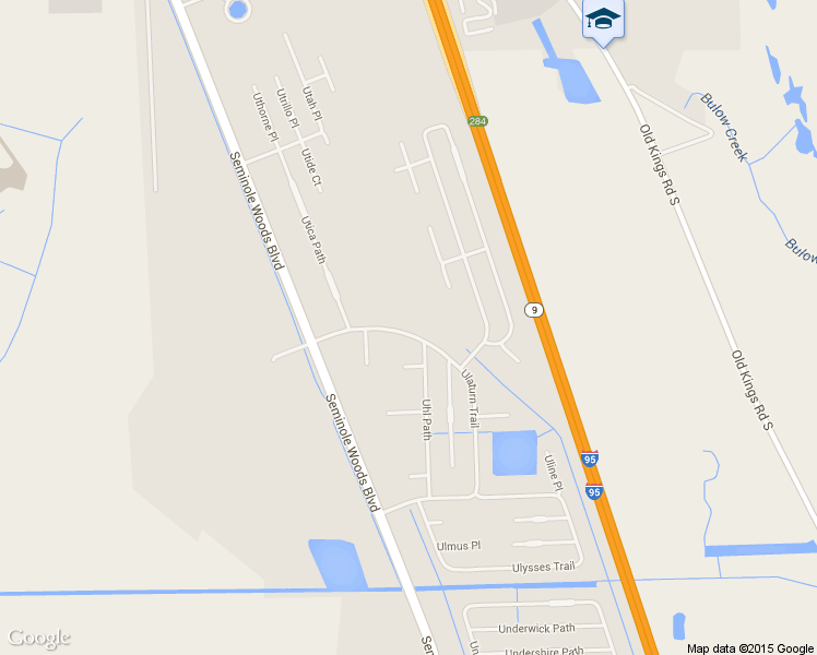 map of restaurants, bars, coffee shops, grocery stores, and more near 35 Ulaturn Trail in Palm Coast