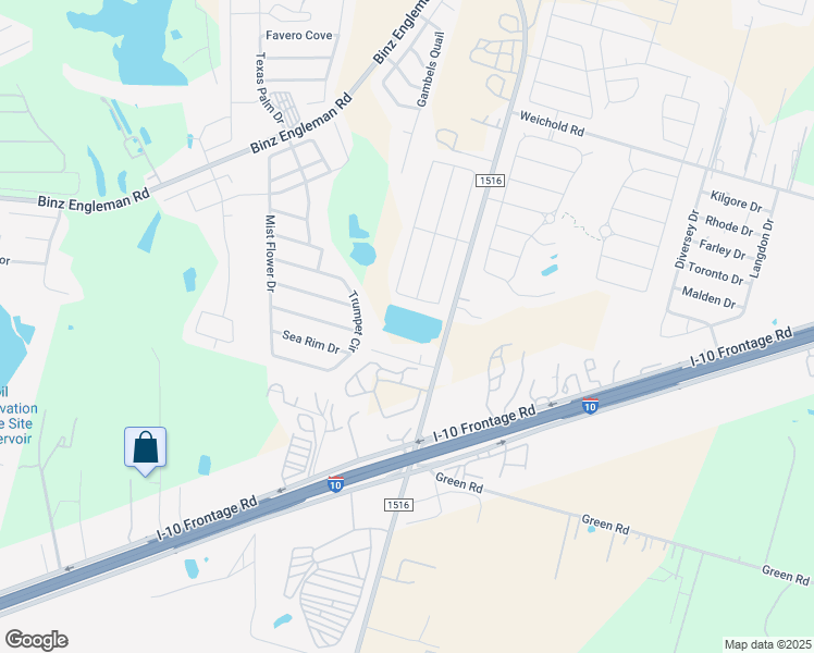 map of restaurants, bars, coffee shops, grocery stores, and more near 8600 Key South Way in Converse