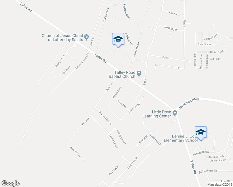 map of restaurants, bars, coffee shops, grocery stores, and more near 3014 Piping Rock in San Antonio