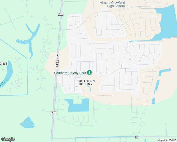 map of restaurants, bars, coffee shops, grocery stores, and more near 8314 Radial Court in Rosharon