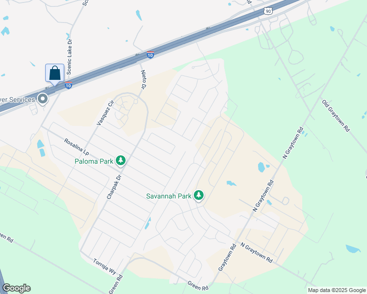 map of restaurants, bars, coffee shops, grocery stores, and more near 3849 Carducci Drive in Converse