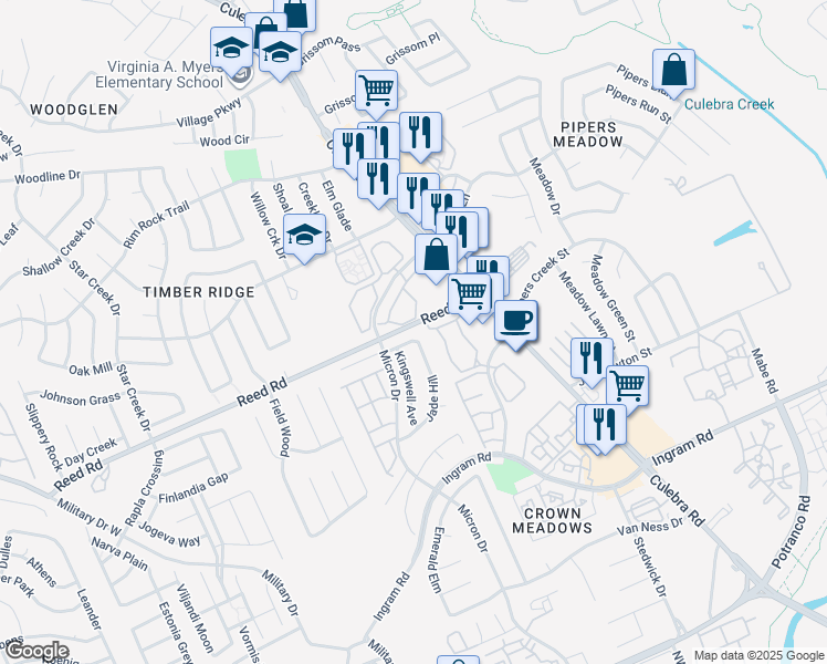 map of restaurants, bars, coffee shops, grocery stores, and more near 2651 Jade Hill in San Antonio