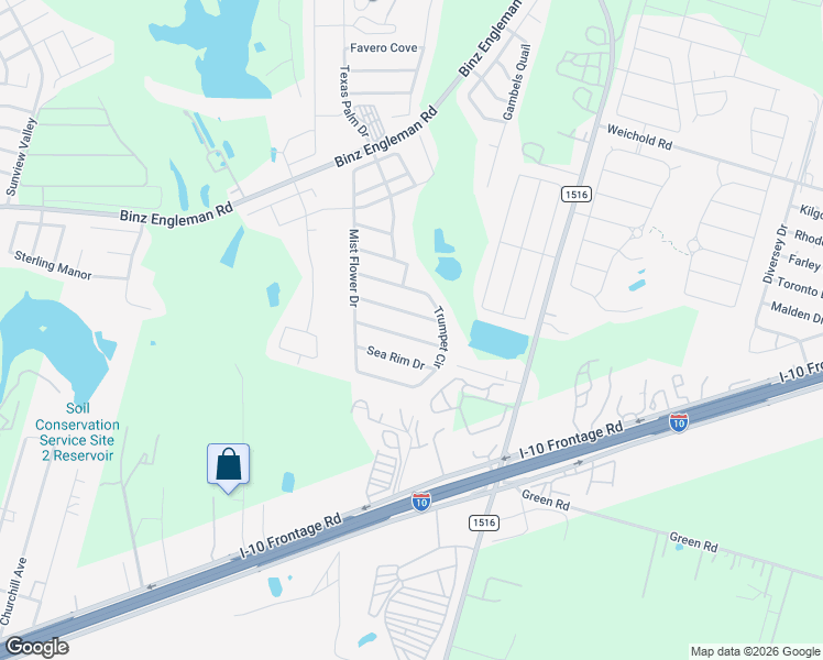 map of restaurants, bars, coffee shops, grocery stores, and more near 8518 Snakeweed Drive in Converse