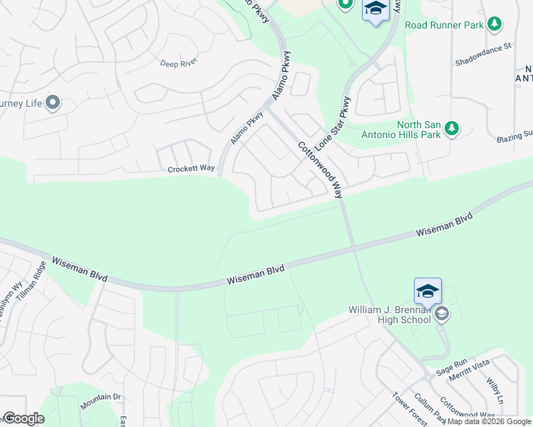 map of restaurants, bars, coffee shops, grocery stores, and more near 12158 Carson Cove in San Antonio