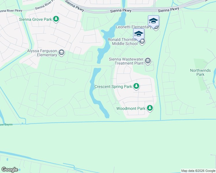 map of restaurants, bars, coffee shops, grocery stores, and more near in Sienna Plantation