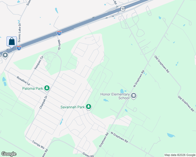 map of restaurants, bars, coffee shops, grocery stores, and more near 3318 Gilbert Garden in Converse