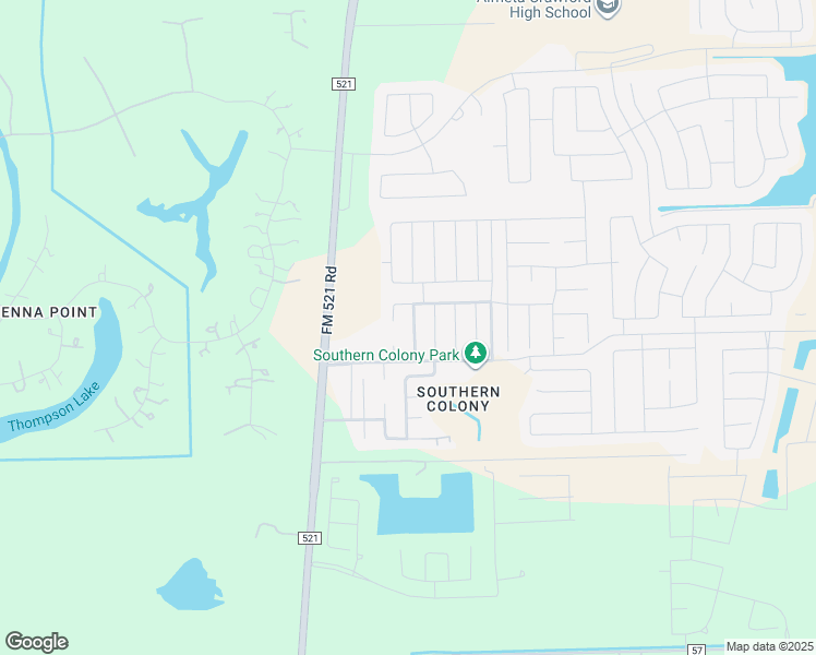 map of restaurants, bars, coffee shops, grocery stores, and more near 8222 Wainwright Way in Rosharon