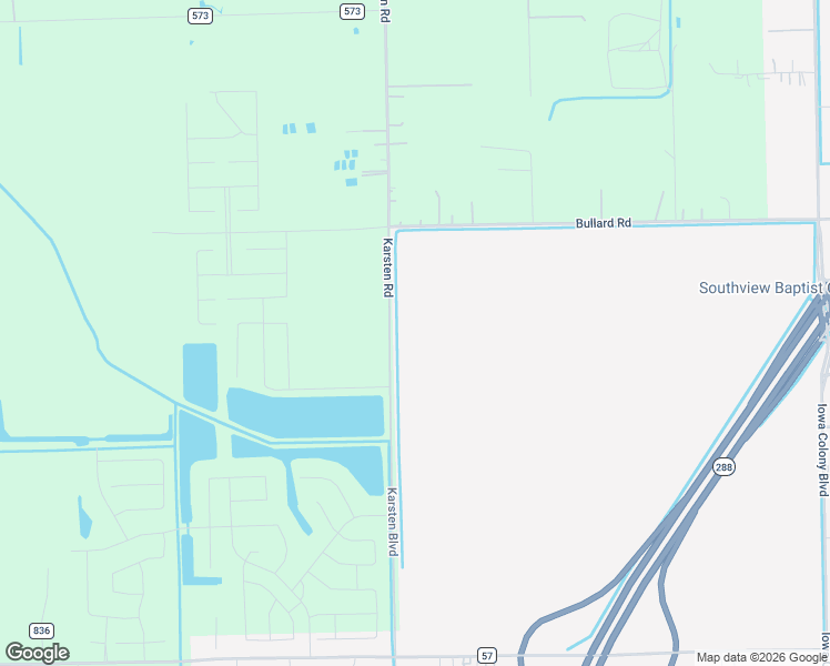 map of restaurants, bars, coffee shops, grocery stores, and more near 8919 Karsten Road in Rosharon