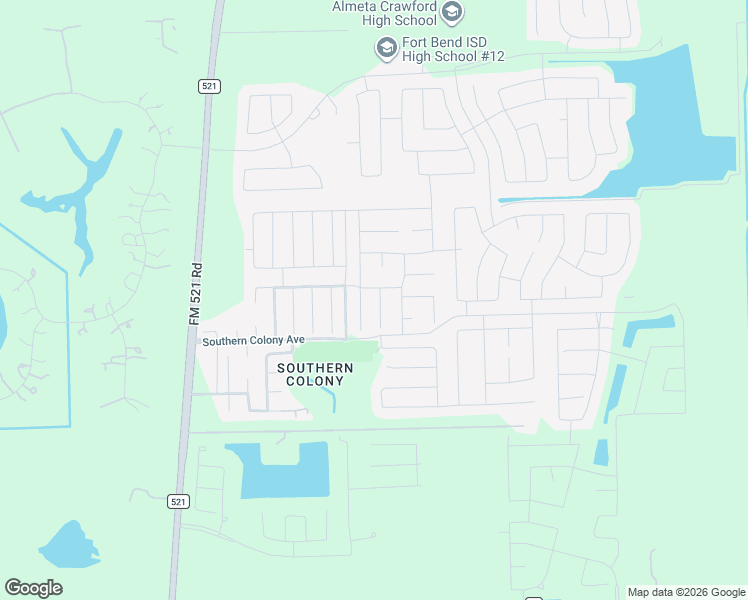 map of restaurants, bars, coffee shops, grocery stores, and more near 8210 Ivy Wood Court in Rosharon