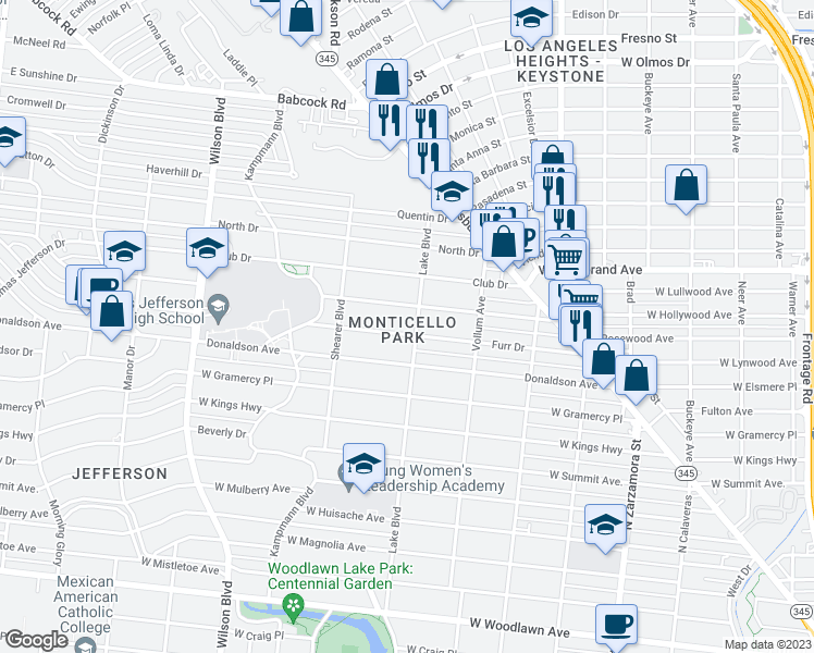 map of restaurants, bars, coffee shops, grocery stores, and more near 407 Furr Dr in San Antonio