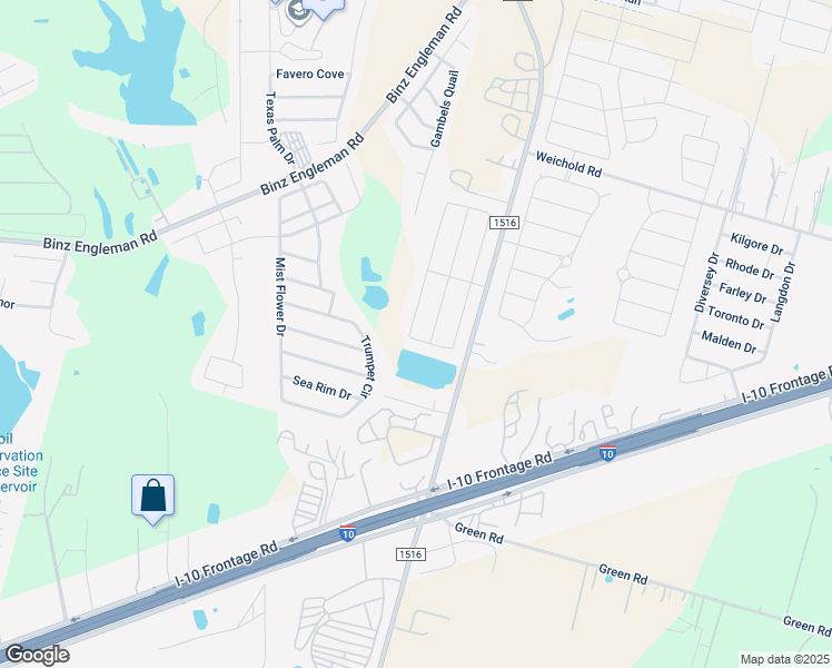 map of restaurants, bars, coffee shops, grocery stores, and more near 3806 Key West Way in Converse