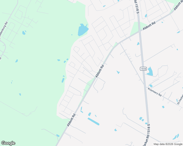 map of restaurants, bars, coffee shops, grocery stores, and more near 3903 Abbott Road in Saint Hedwig