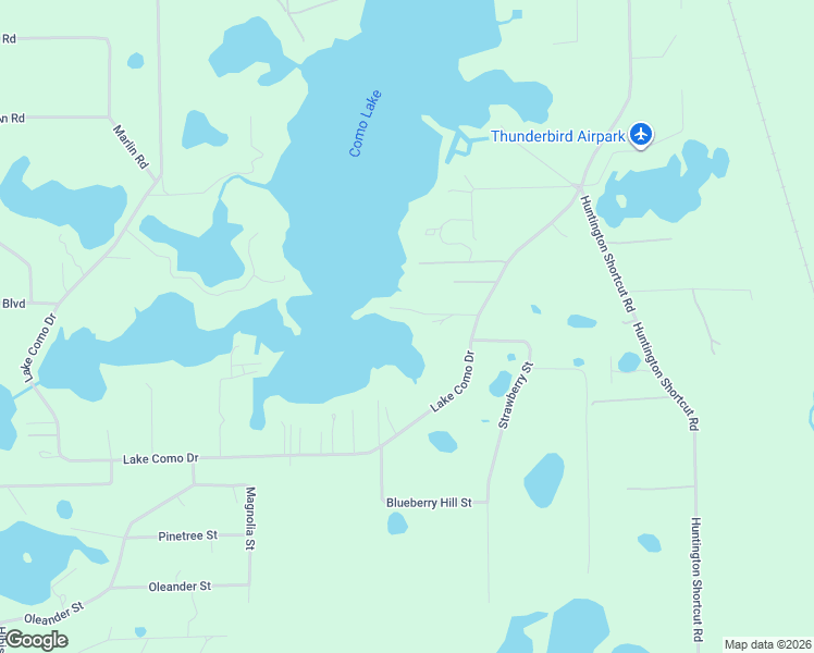 map of restaurants, bars, coffee shops, grocery stores, and more near 109 Lake Como Point Road in Pomona Park